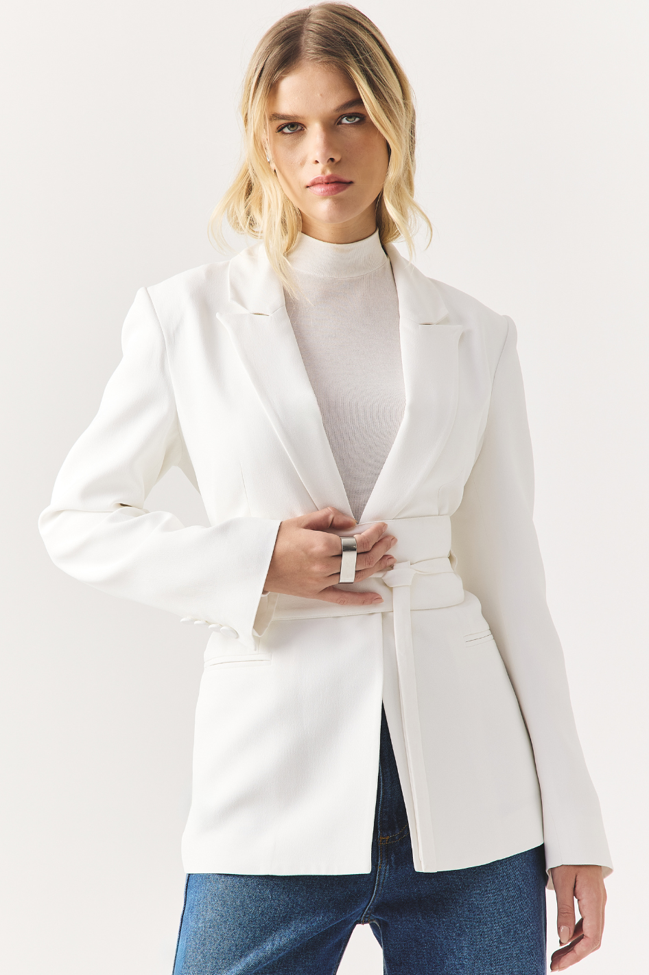 Blazer de Alfaiataria Connie Off White