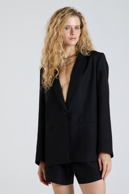 Blazer de Alfaiataria Connie Preto
