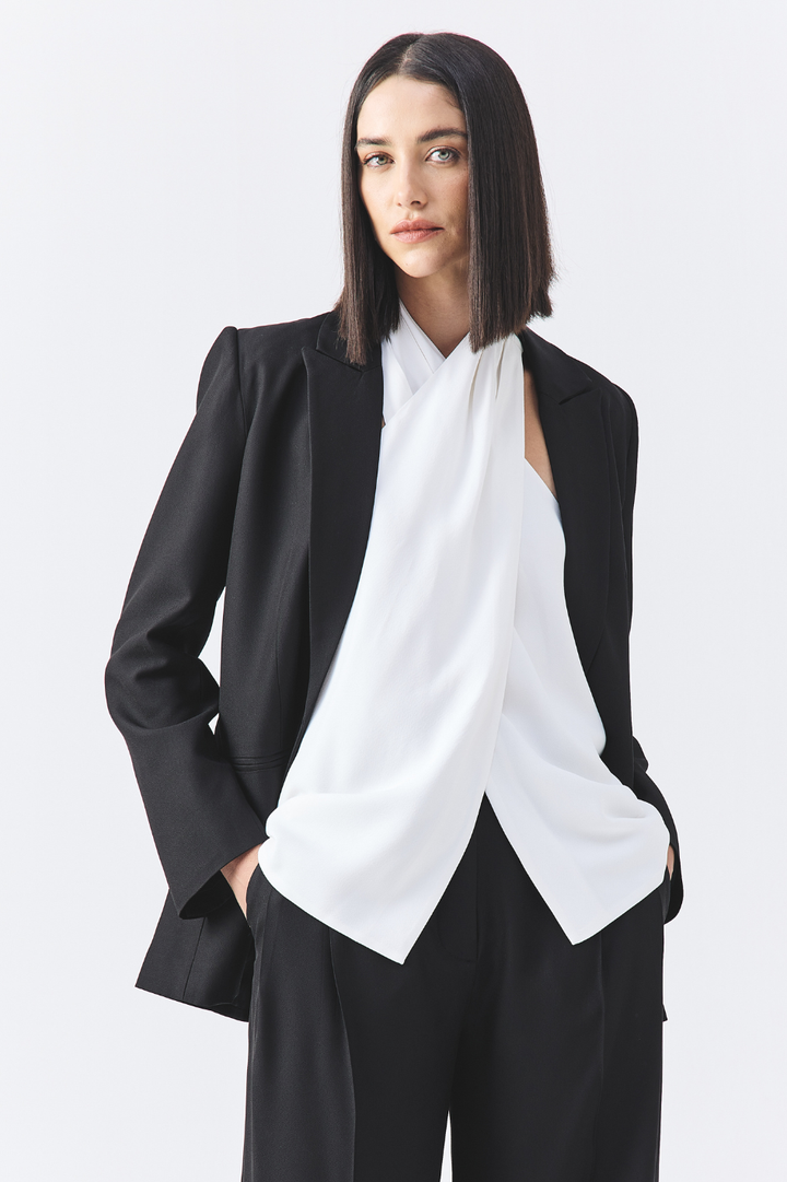 Blazer de Alfaiataria Connie Preto