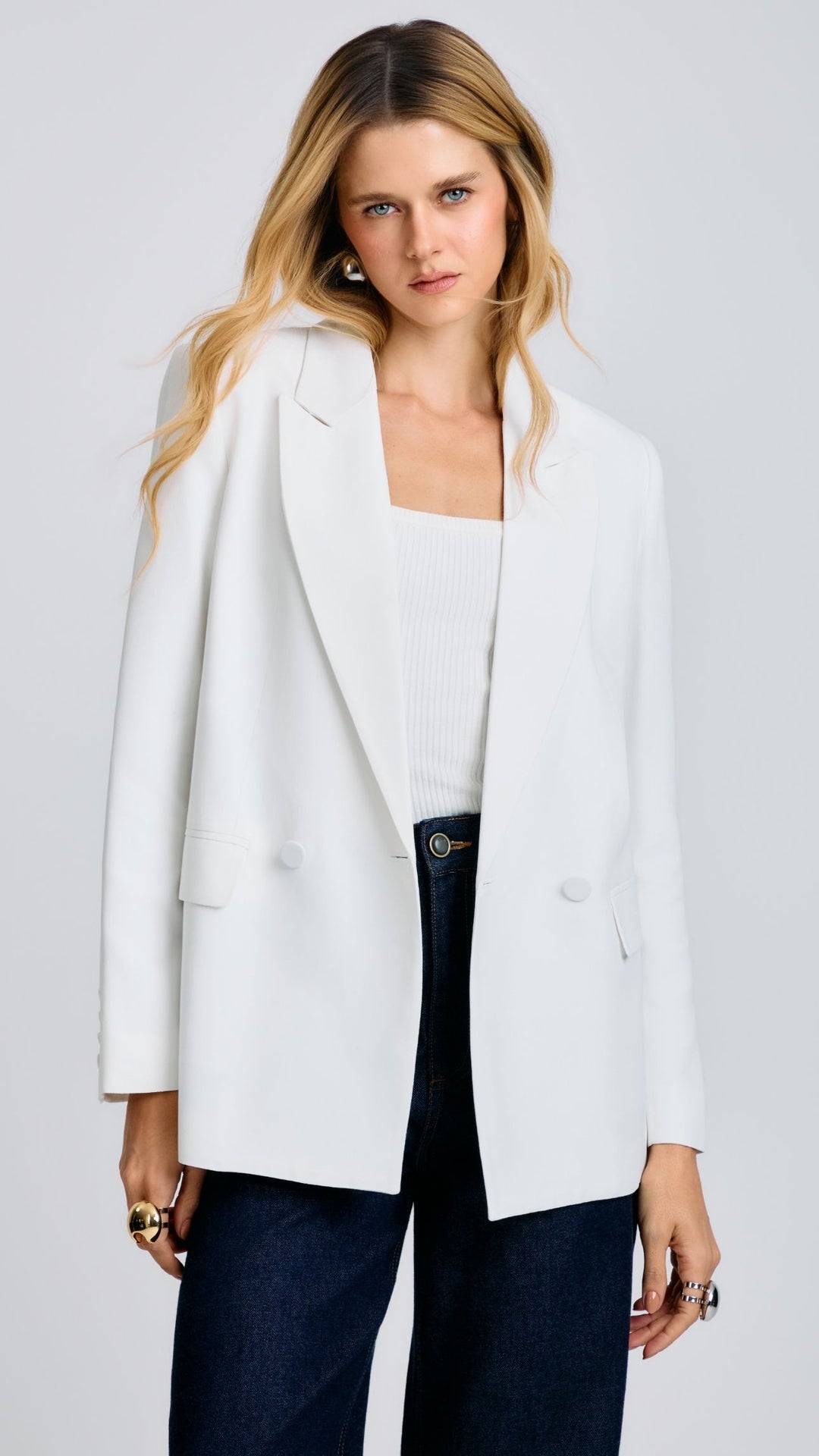 Blazer de Alfaiataria NEW Off White Aurora