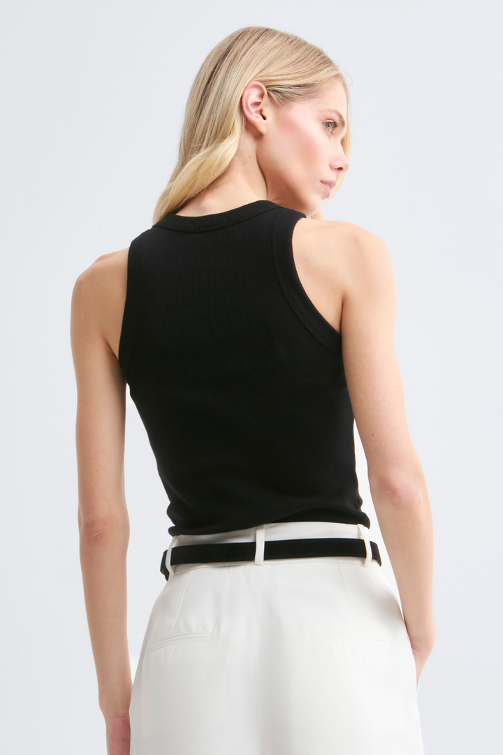 Blusa Canelada Preta Malu