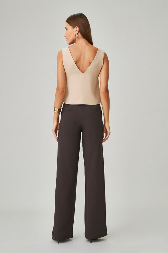 Blusa de Alfaiataria Bege Selena