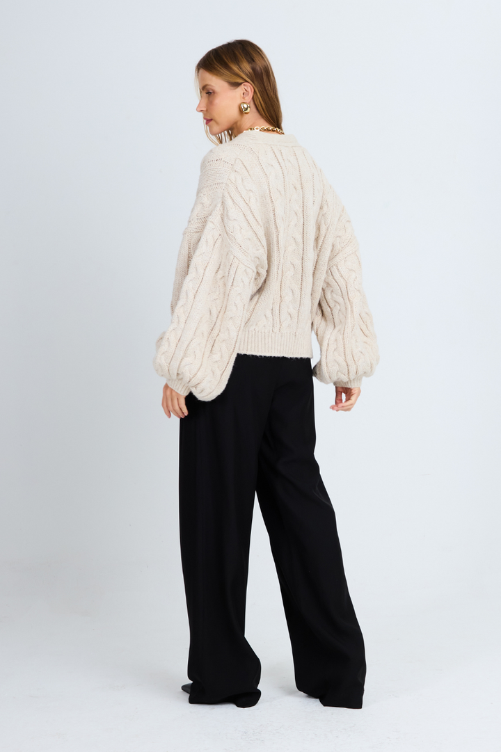 Blusa Tricot Margot Bege