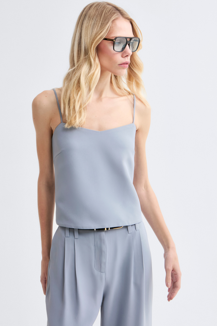 Top de Alfaiataria Molly Azul Cielo