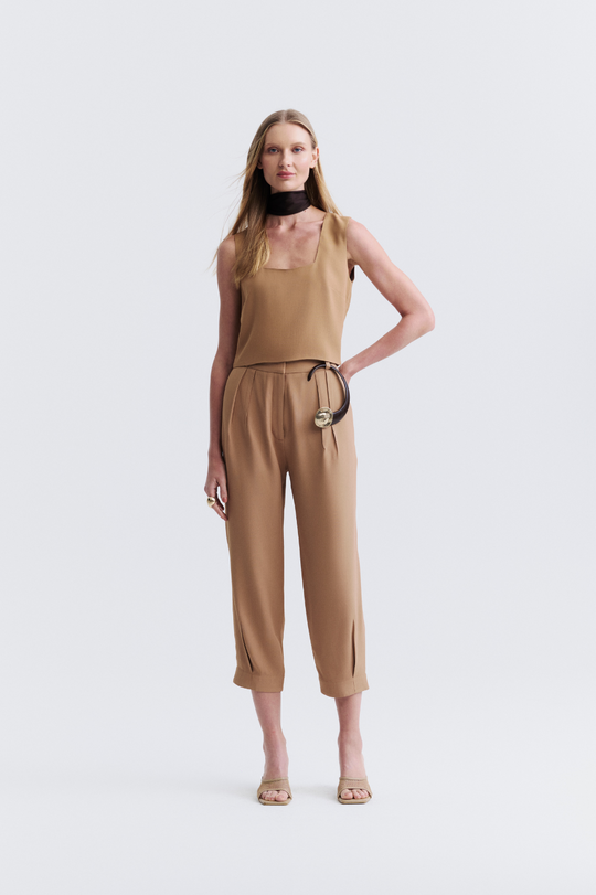 Blusa de Alfaiataria Caramelo New Cleo