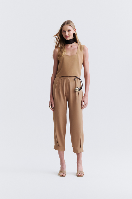 Calça de Alfaiataria Caramelo Cleo
