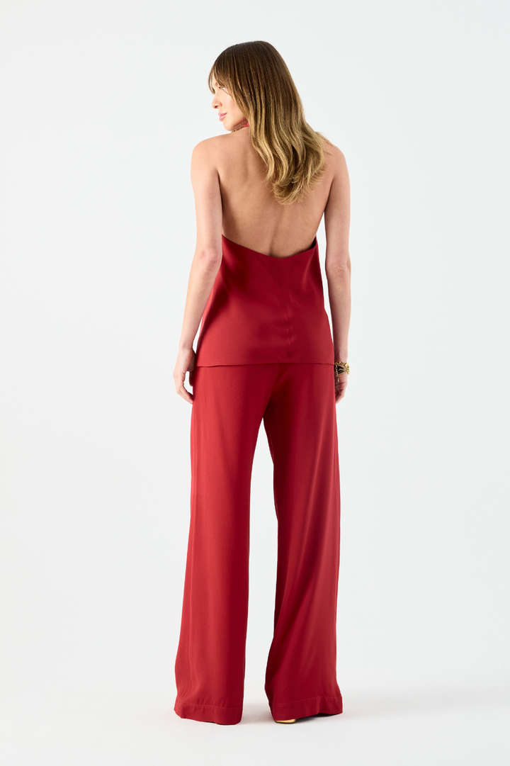 Blusa de Alfaiataria Clara Vermelho Cereja