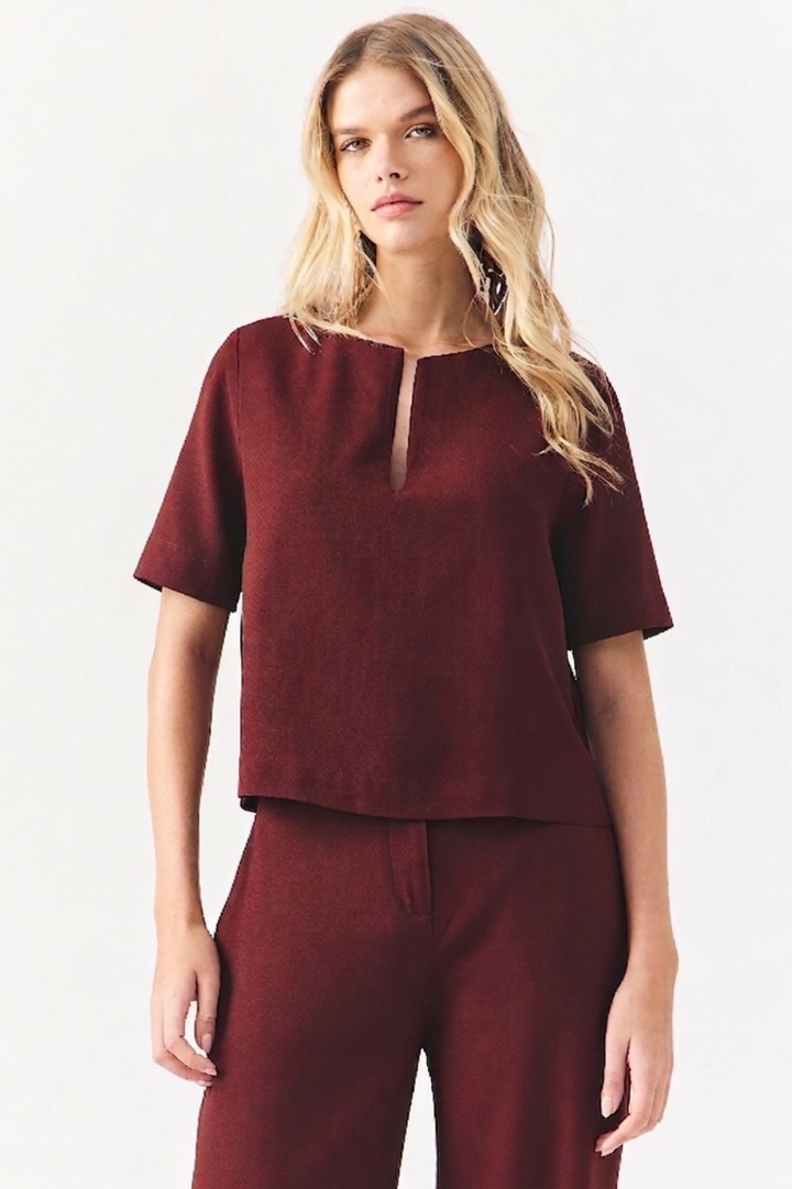 Blusa de Alfaiataria Domenica Wine