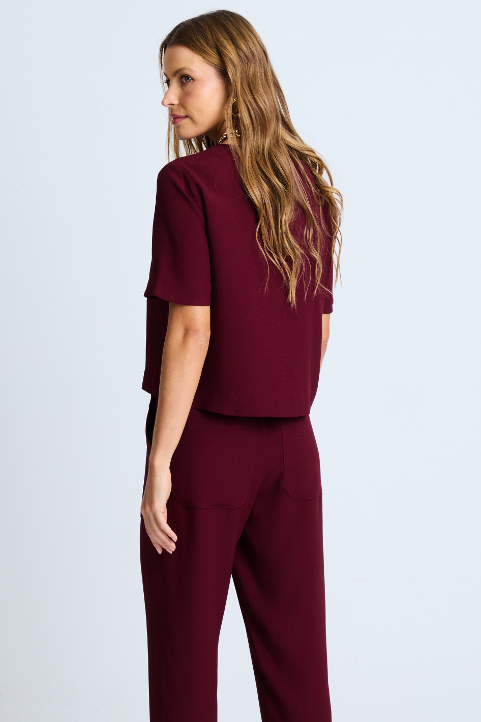 Blusa de Alfaiataria Domenica Wine