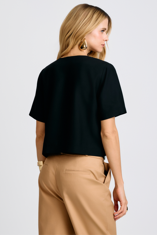 Blusa de Alfaiataria Ella Preta