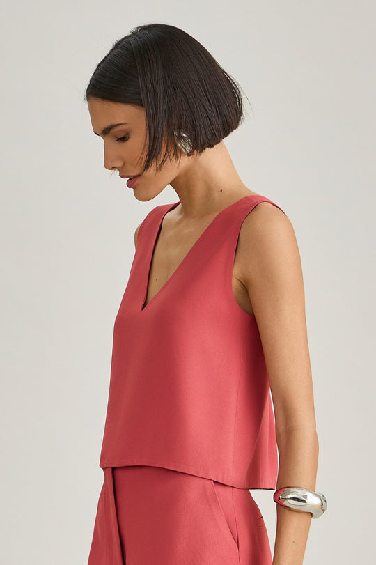 Blusa de Alfaiataria Goiaba Selena