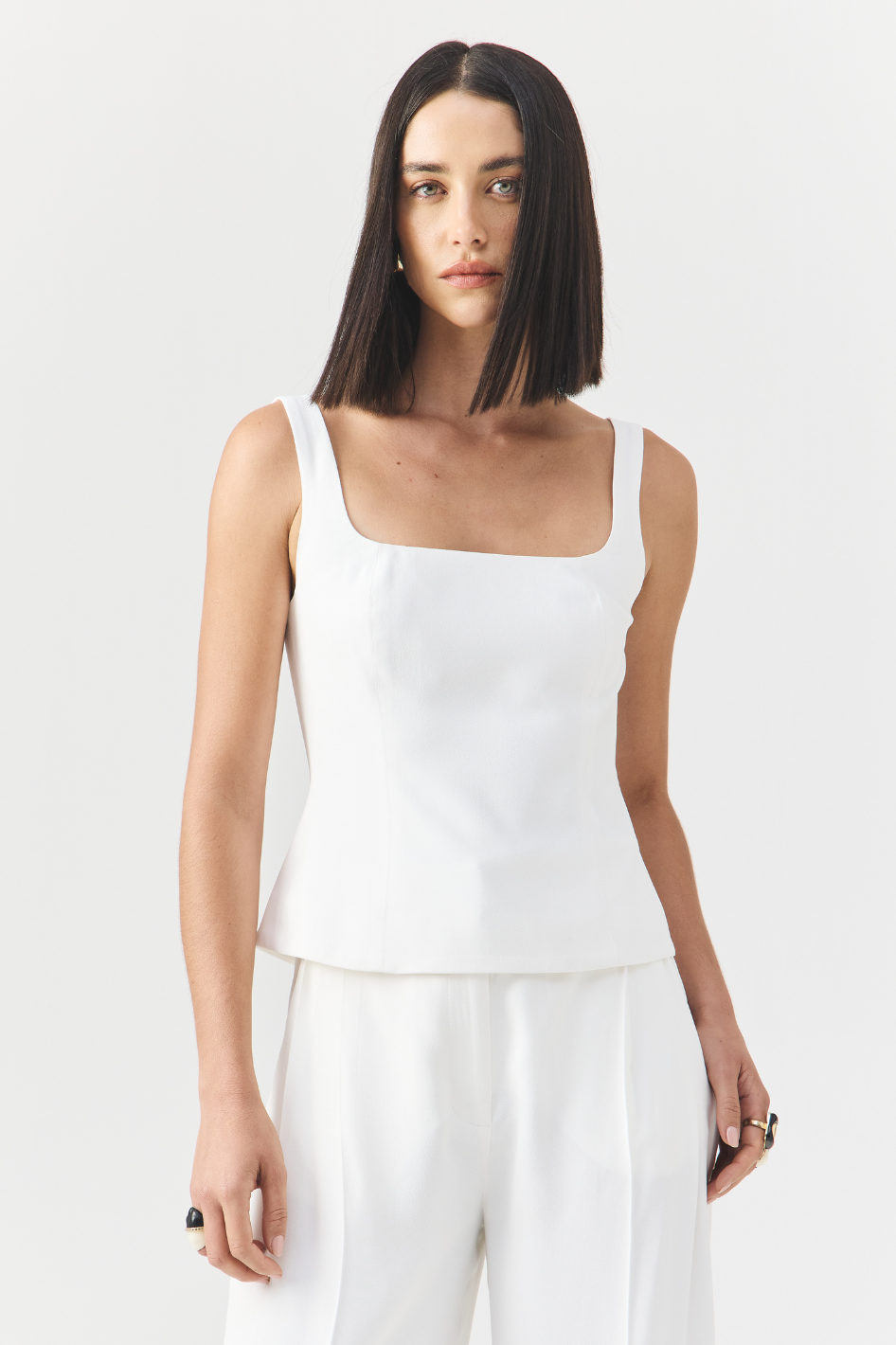 Blusa de Alfaiataria Melissa Off White