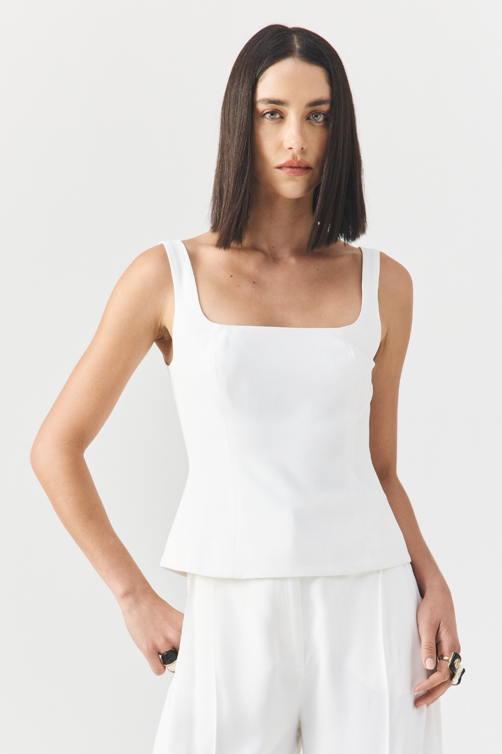 Blusa de Alfaiataria Melissa Off White