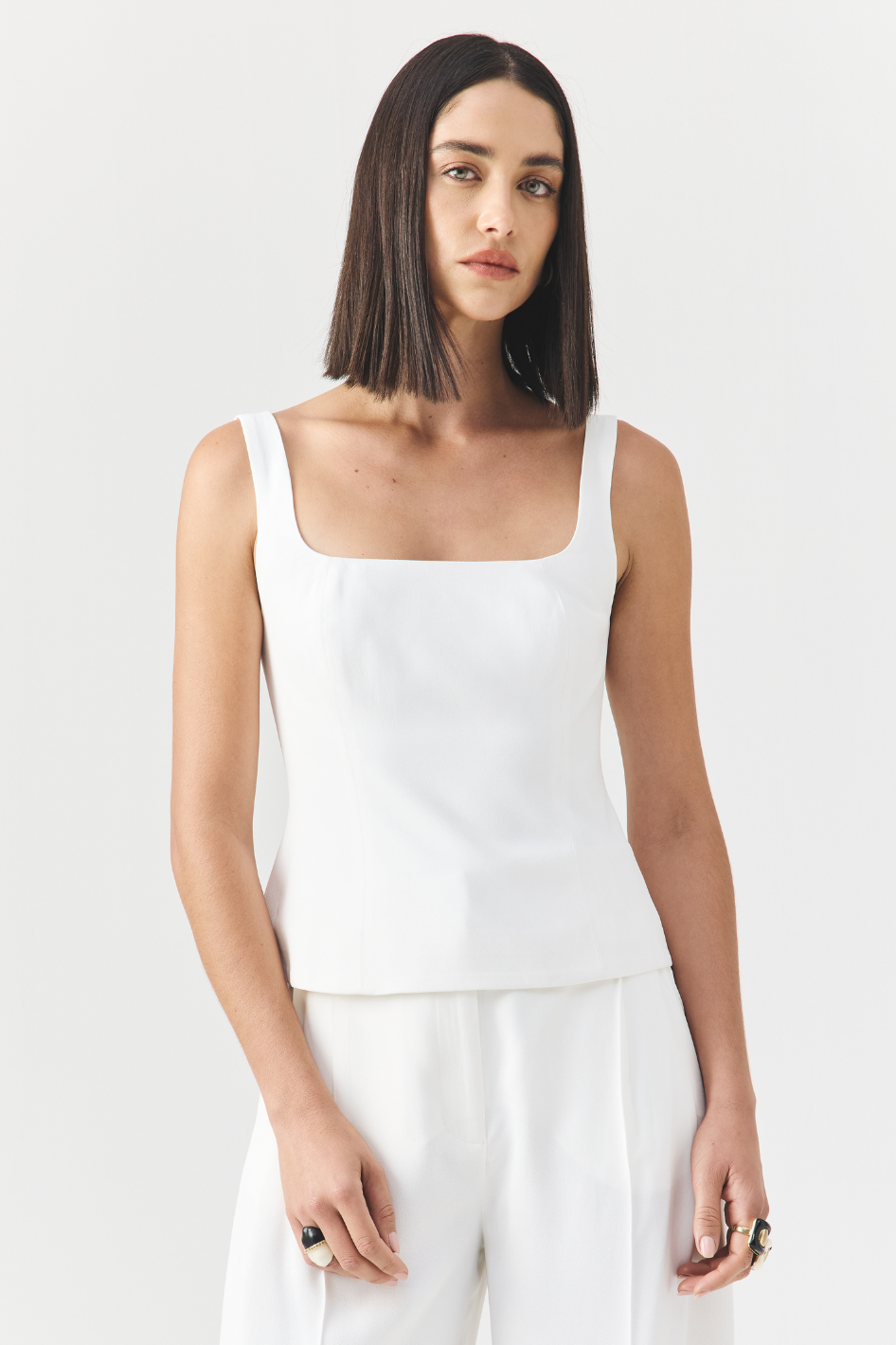 Blusa de Alfaiataria Melissa Off White