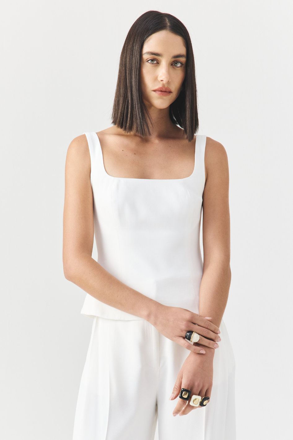 Blusa de Alfaiataria Melissa Off White