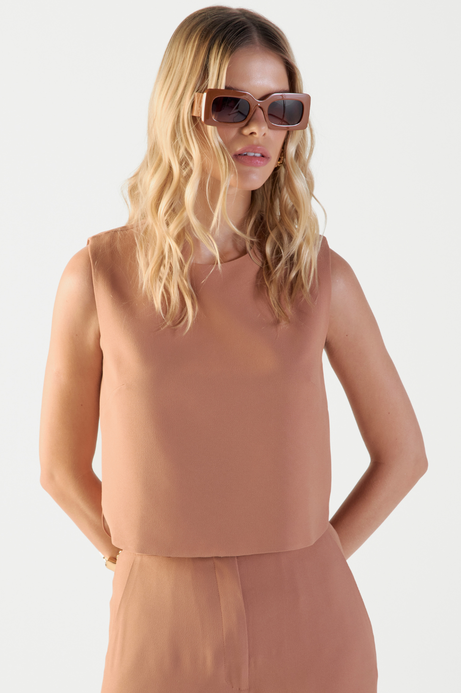 Blusa de Alfaiataria Mocha Mouse Samira