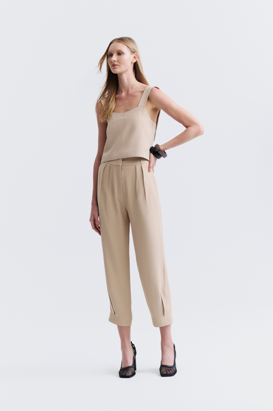 Blusa de Alfaiataria Bege Amy