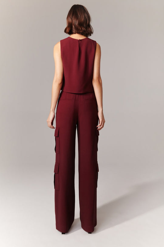 Blusa de Alfaiataria New Jade Burgundy