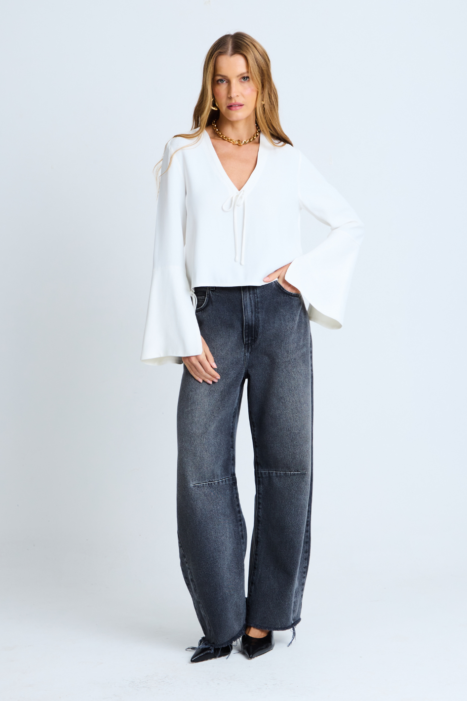 Blusa de Alfaiataria Nina Off White