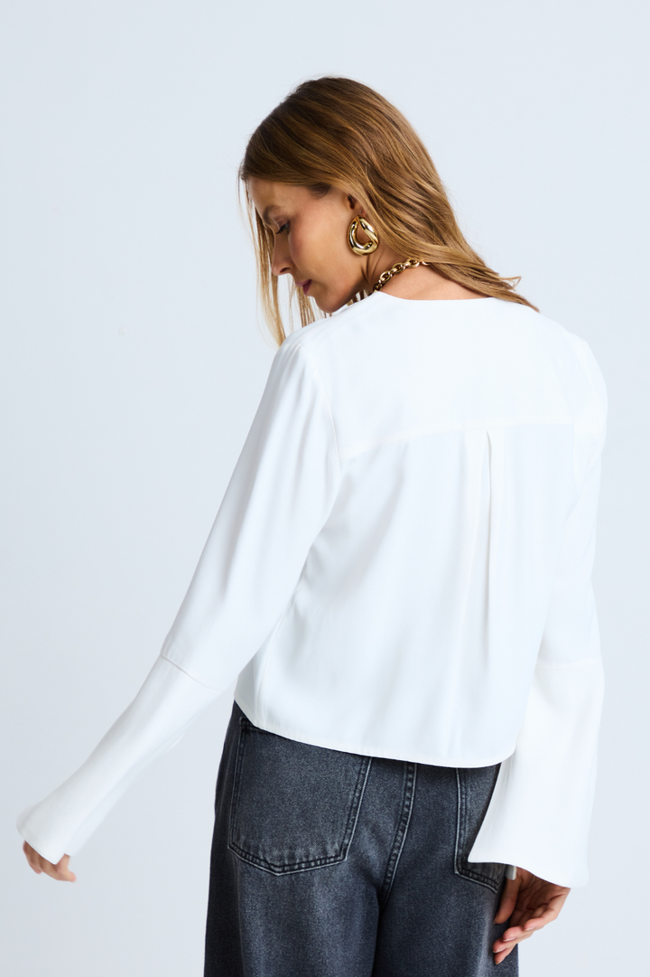 Blusa de Alfaiataria Nina Off White