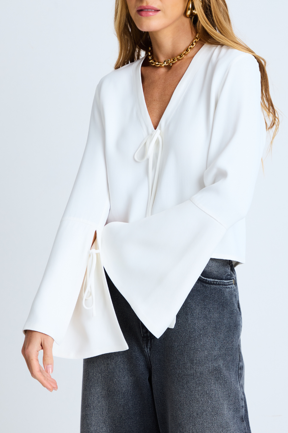 Blusa de Alfaiataria Nina Off White