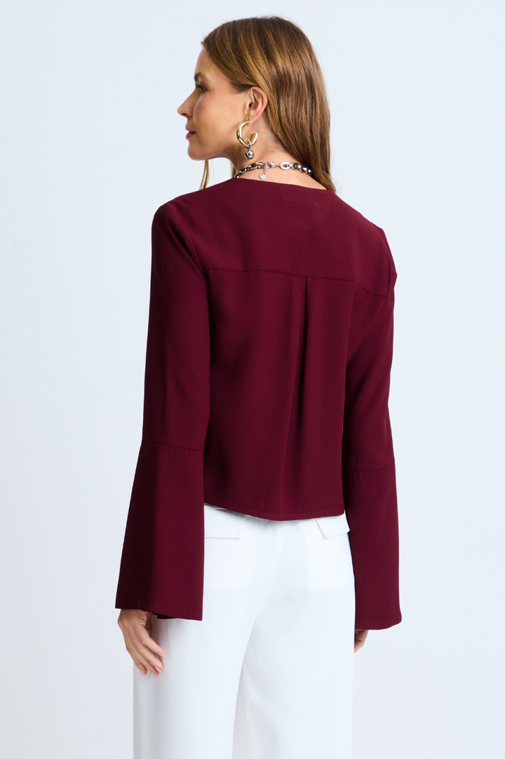 Blusa de Alfaiataria Nina Wine