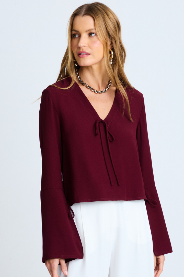 Blusa de Alfaiataria Nina Wine