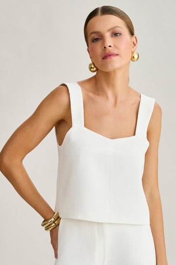 Blusa de Alfaiataria NEW Off Amy em acetato