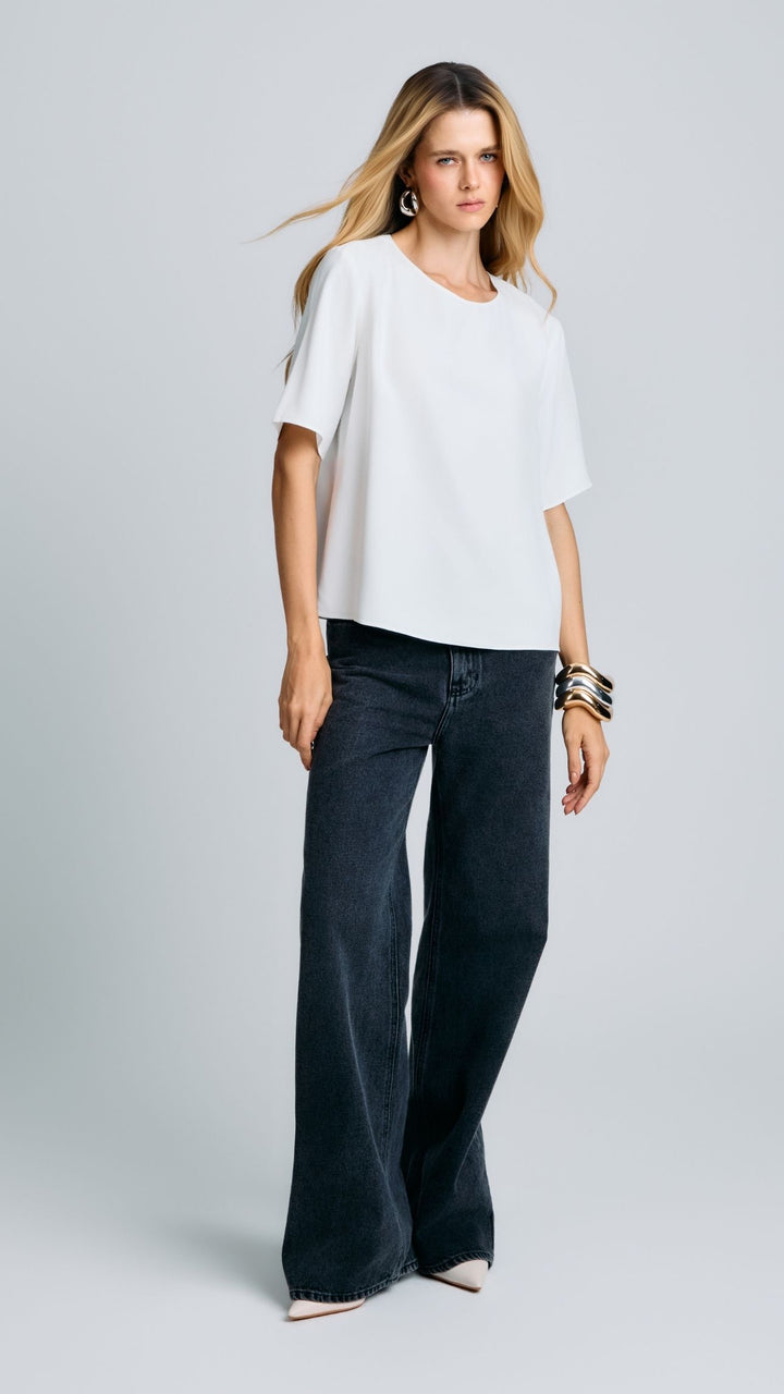 Blusa de Alfaiataria Olga Off White