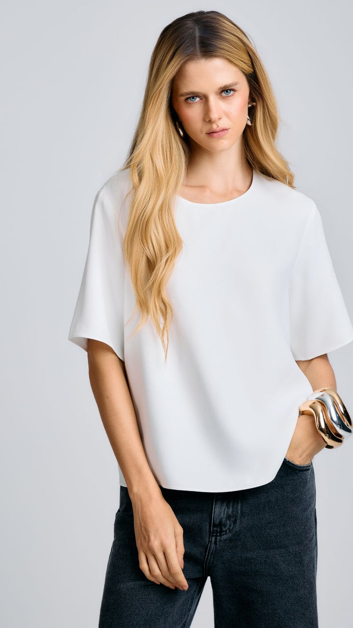 Blusa de Alfaiataria Olga Off White