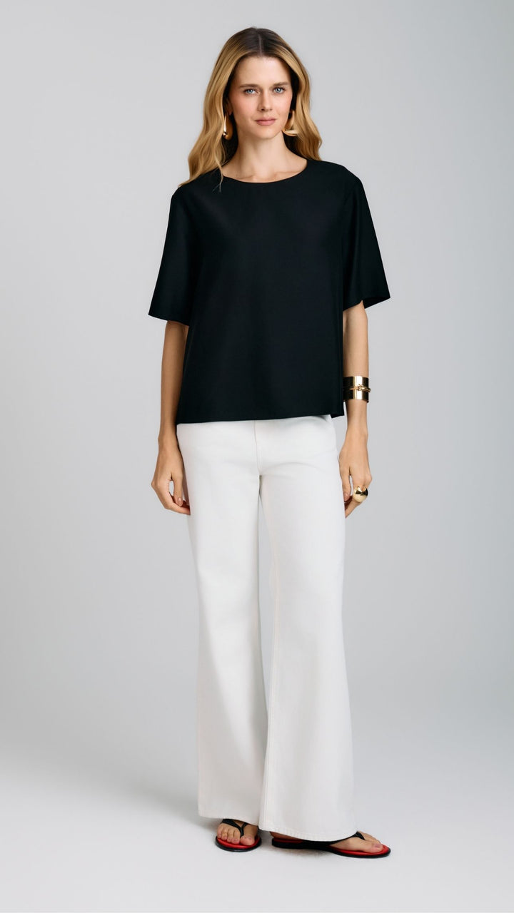 Blusa de Alfaiataria Olga Preta