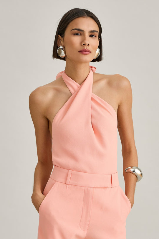 Blusa de Alfaiataria Peach Viviane