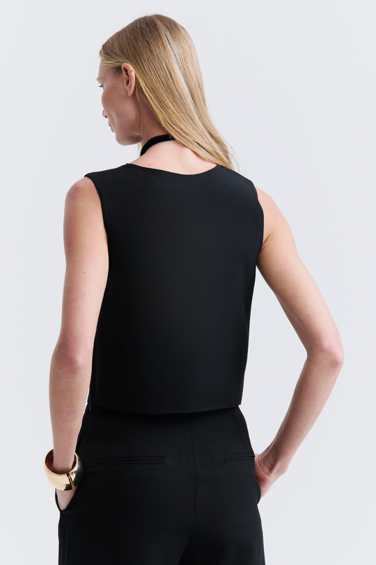 Blusa de Alfaiataria Preta New Cleo