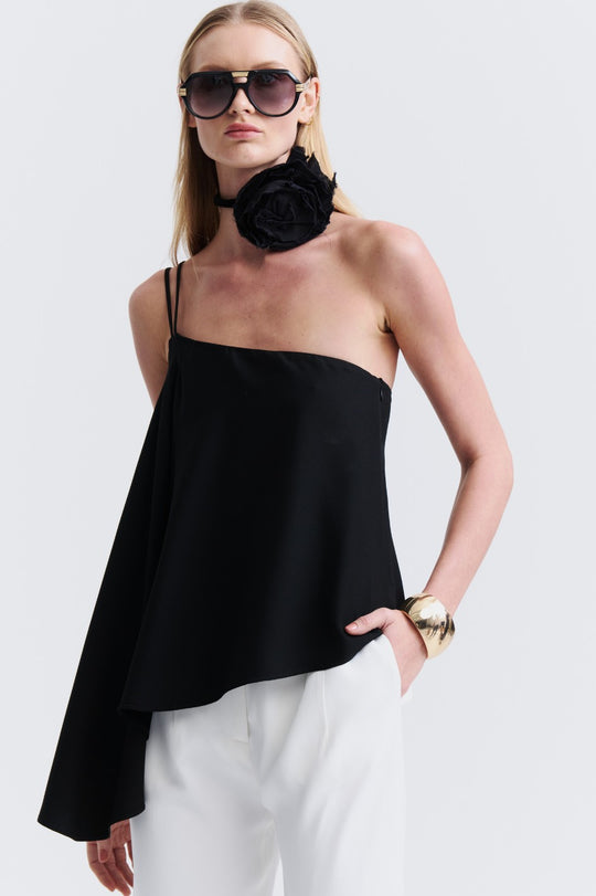 Blusa de Alfaiataria Preta Sophie