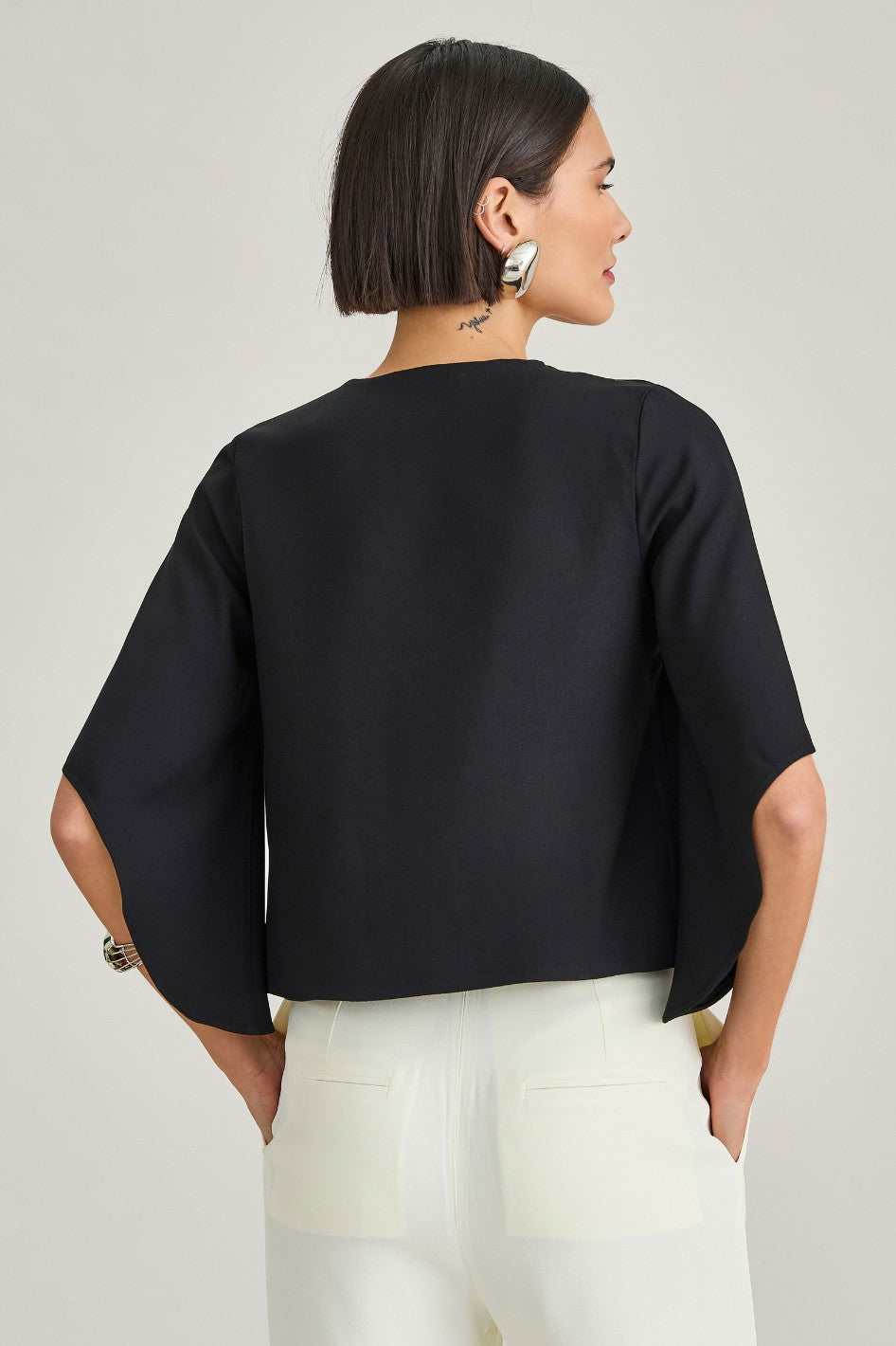 Blusa de Alfaiataria Preto Abigail