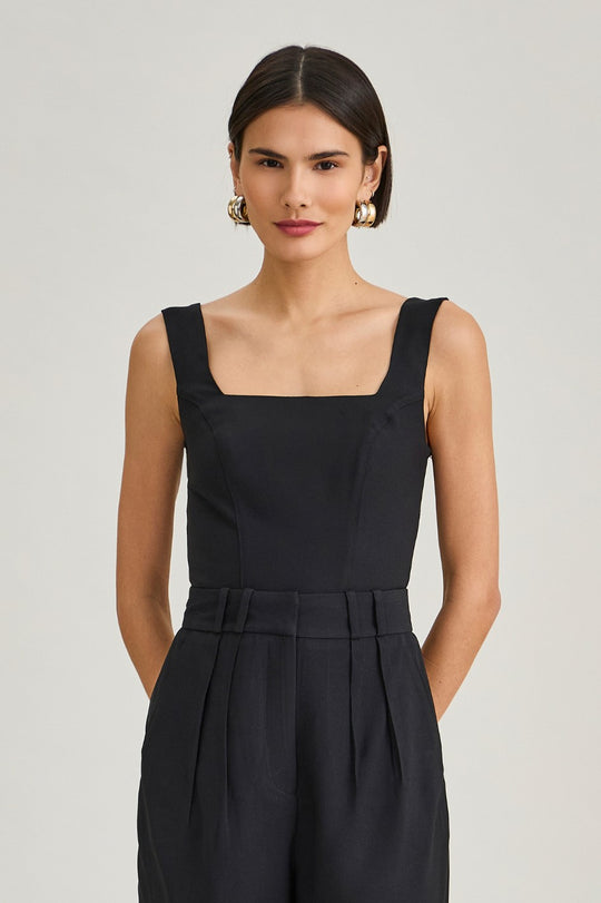 Blusa de Alfaiataria Preto Karen