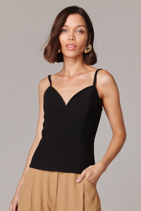 Blusa de Alfaiataria Preto Sofia