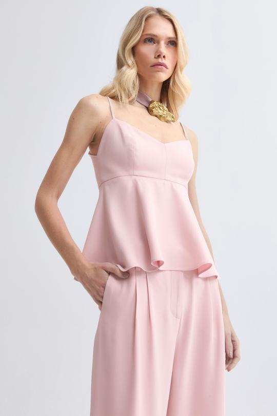 Blusa de Alfaiataria Rosa Light Laura