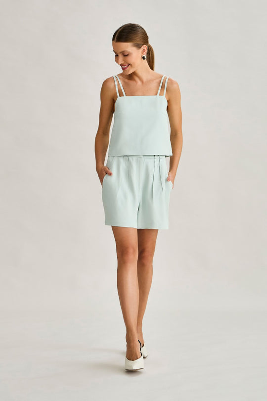 Blusa de Alfaiataria Verde Luana