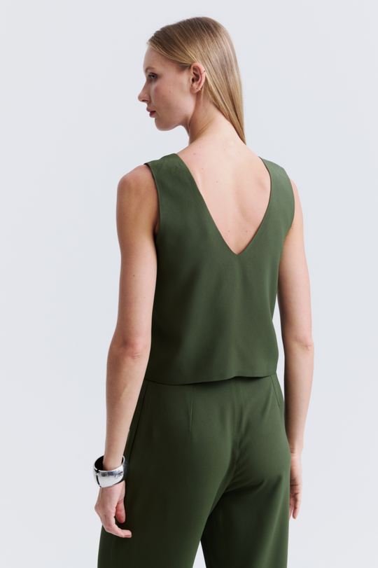 Blusa de Alfaiataria Verde New Selena