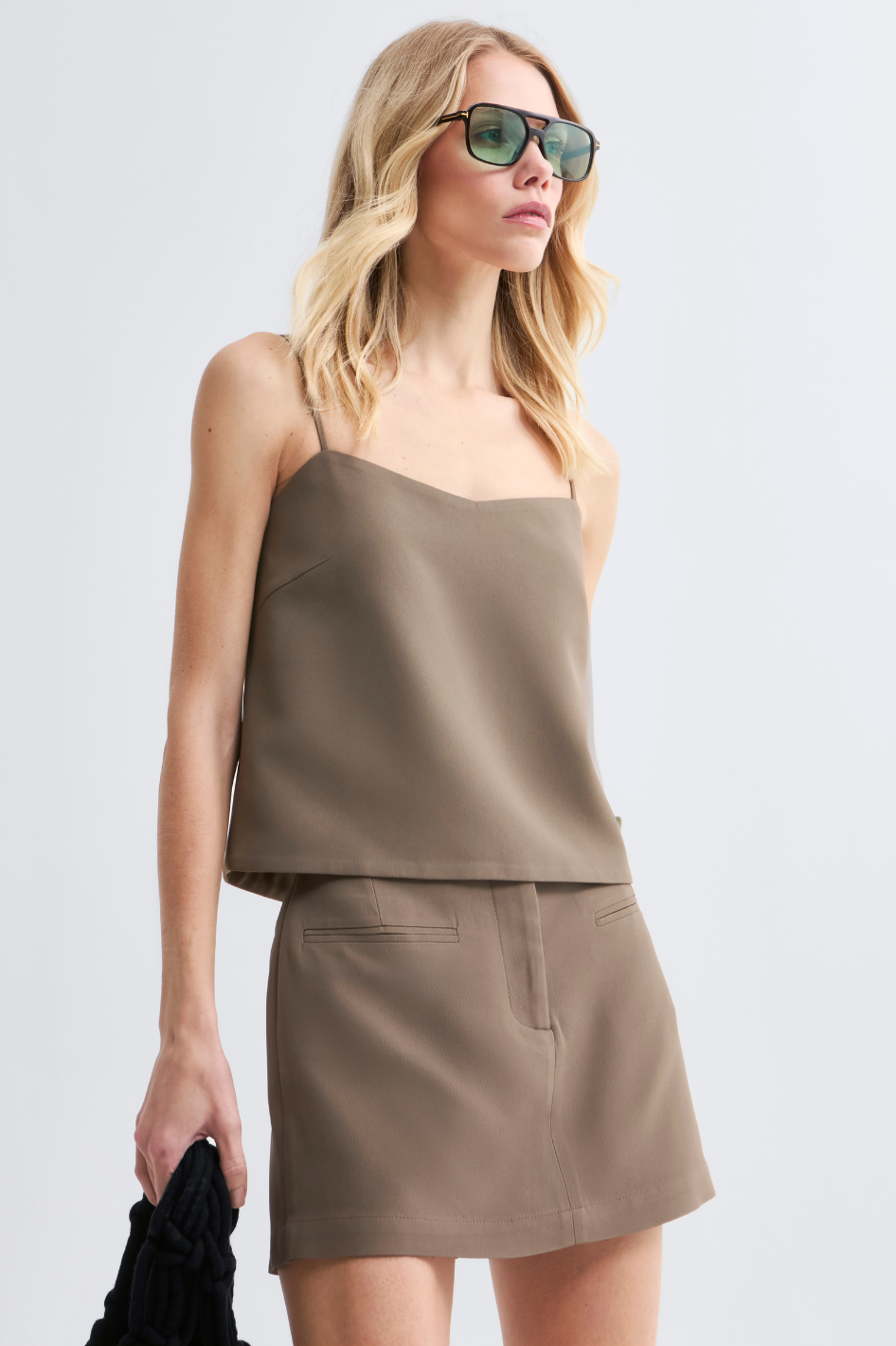 Top de Alfaiataria Molly Verde Vintage