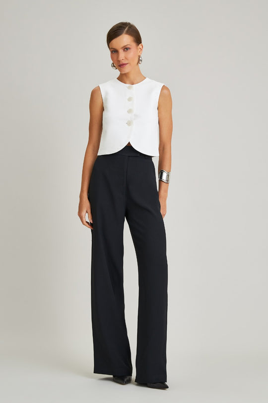 Blusa de Linho Off Helena