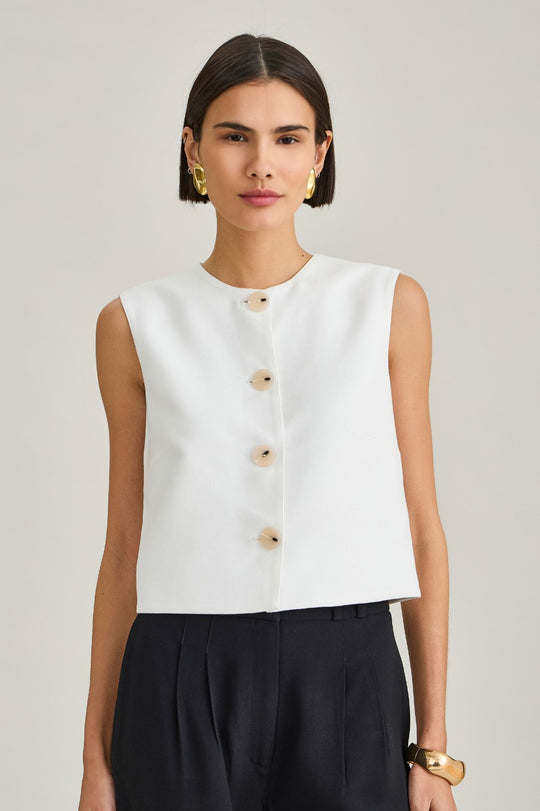 Blusa de Linho Off Marta