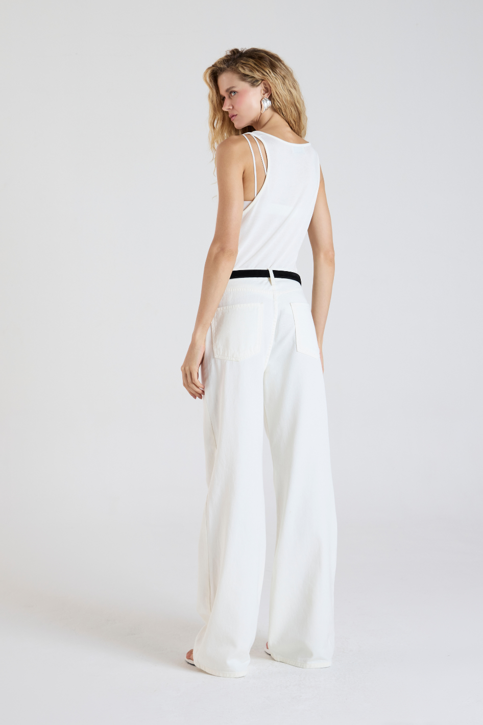 Calça Jeans Eduarda Off White