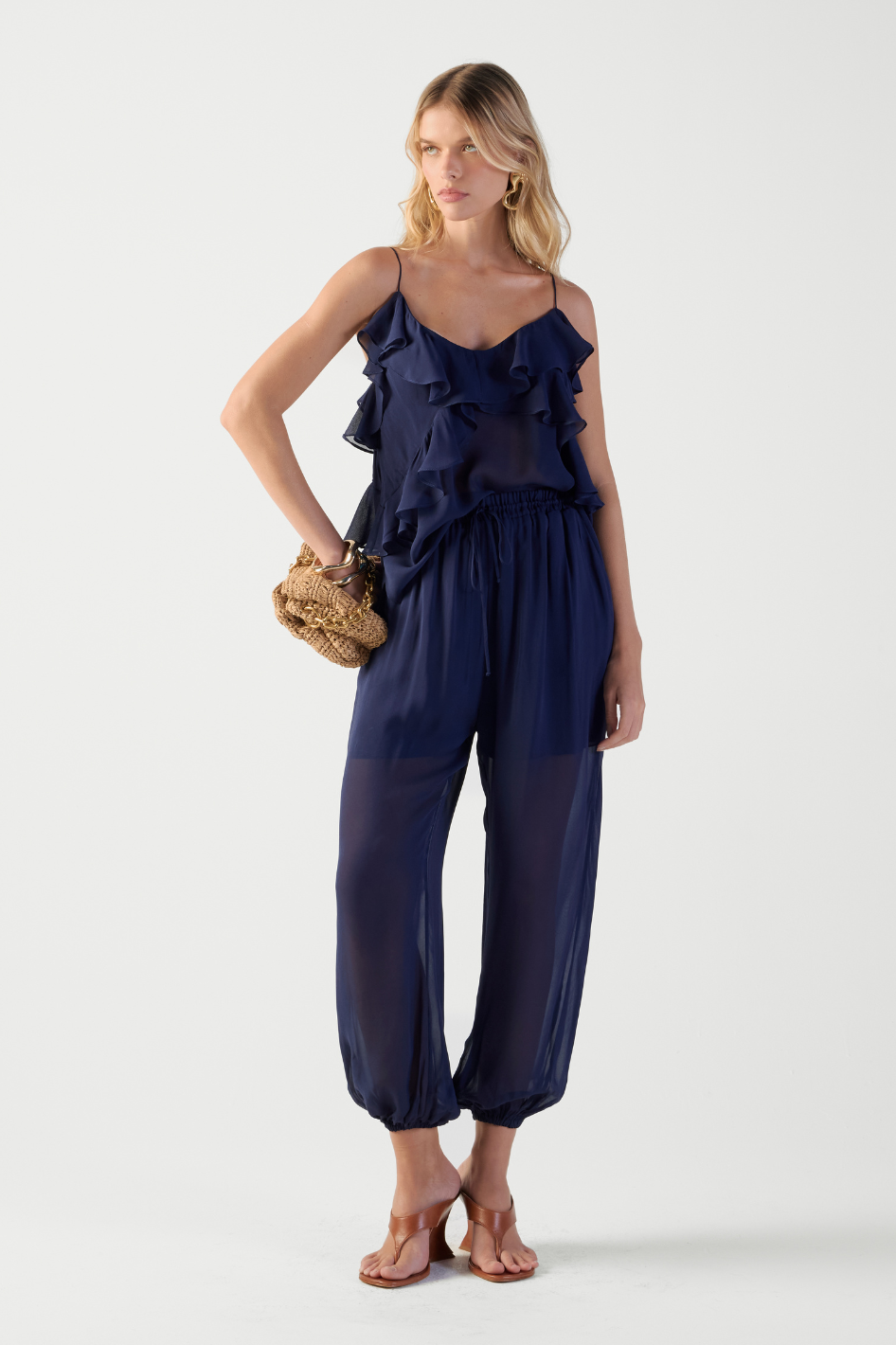 Calça Priscila Azul Profundo