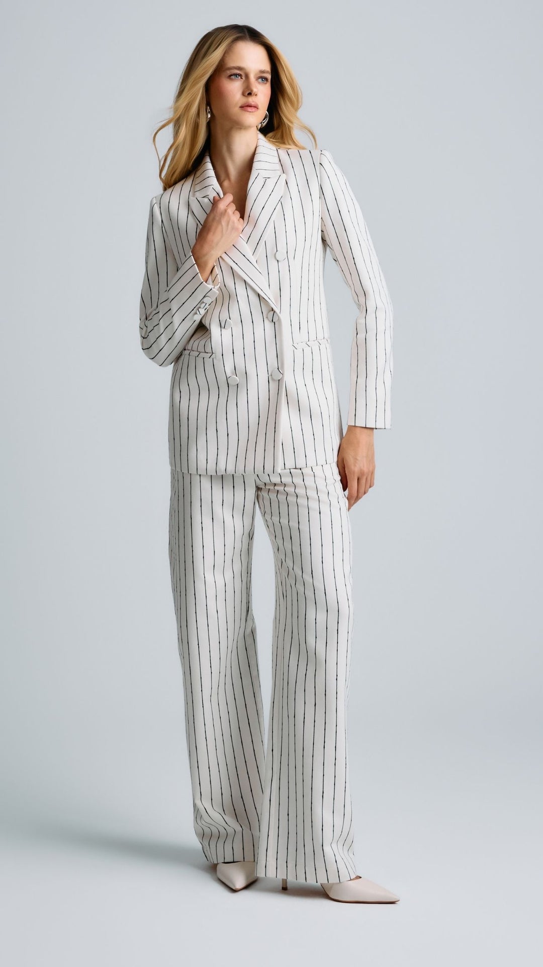 Calça de Alfaiataria Alice Off White