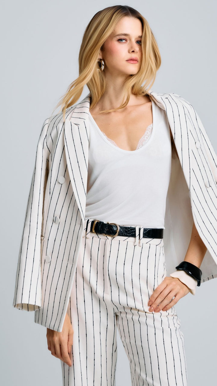 Calça de Alfaiataria Alice Off White