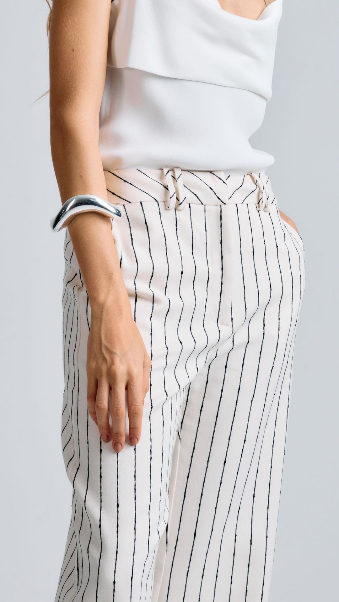 Calça de Alfaiataria Alice Off White