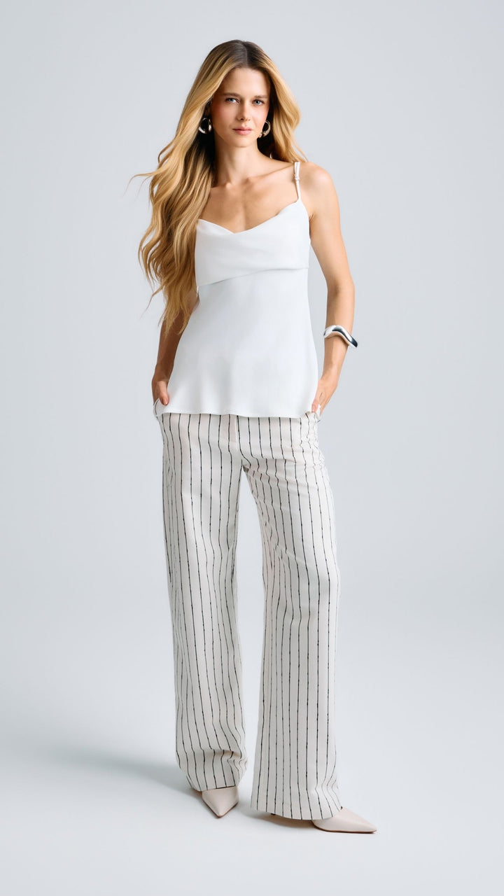 Calça de Alfaiataria Alice Off White