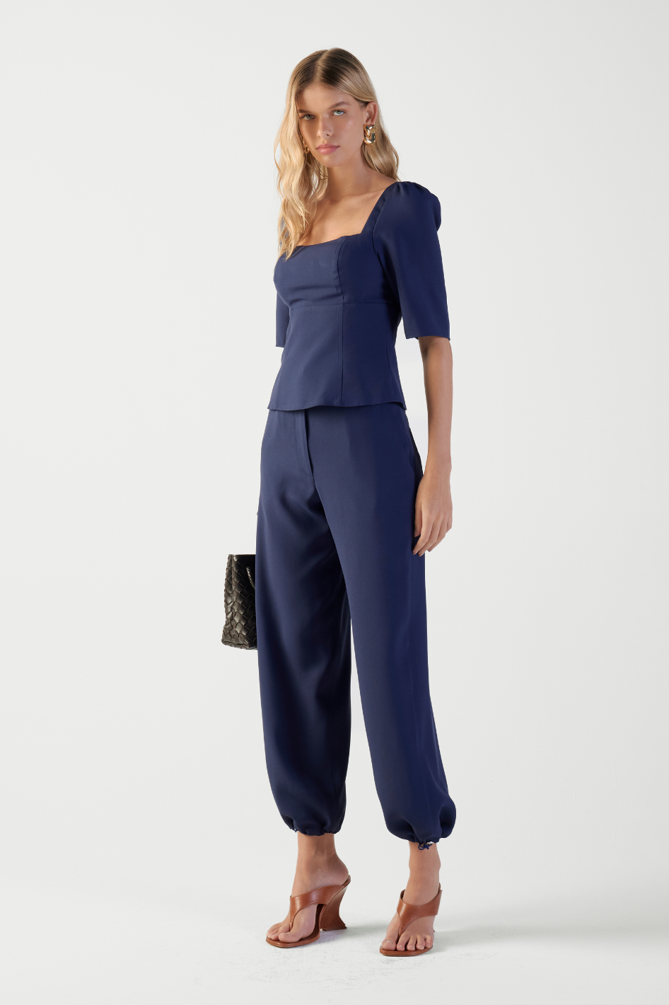 Calça de Alfaiataria Azul Profundo Samara